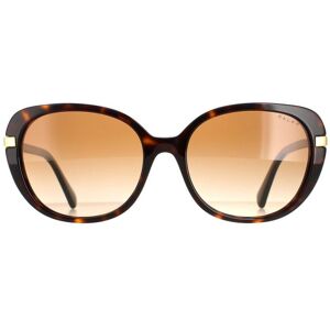 Ralph Lauren By Butterfly Womens Shiny Dark Havana Brown Gradient Sunglasses - One Size