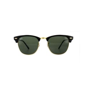 Ray-Ban Unisex Sunglasses Clubmaster 3016 W0365 Black Green G-15 Large 51mm - One Size