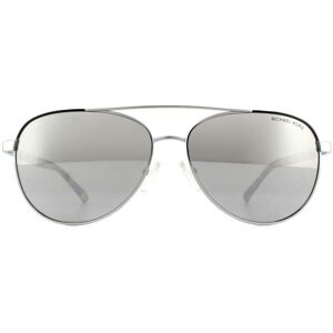 Michael Kors Aviator Womens Silver Mirror Sunglasses Metal - One Size