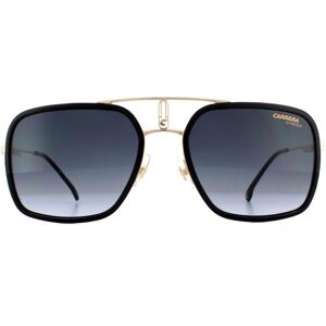 Carrera Aviator Mens Gold Black Dark Grey Gradient Sunglasses Metal - Size 59x20x145mm