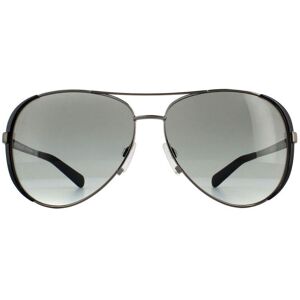 Michael Kors Aviator Womens Gunmetal Black Grey Gradient Sunglasses - One Size