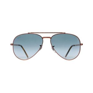 Ray-Ban Aviator Unisex Polished Rose Gold Blue Gradient Rb3625 New Metal - One Size
