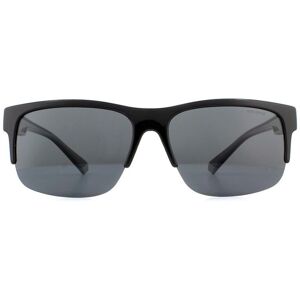 Polaroid Suncovers Rectangle Unisex Black Grey Polarized Sunglasses - One Size