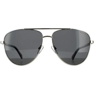 Polaroid Aviator Unisex Palladium Grey Polarized Sunglasses Metal - One Size