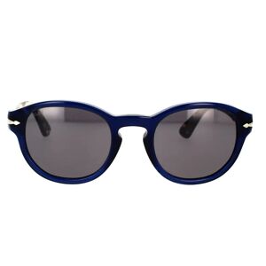 Persol , Vintage Round Frame Sunglasses Blue ,Blue unisex, Sizes: 50 MM