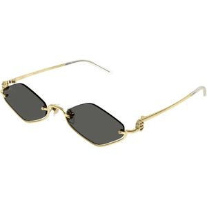 Gucci , Semi Rimless Metal Sunglasses Gg1604S ,Yellow unisex, Sizes: 53 MM