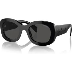 Prada , Elegant Oval Sunglasses ,Black unisex, Sizes: 54 MM