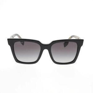 Burberry , Bold Square Sunglasses with Textured Arms ,Black female, Sizes: 53 MM
