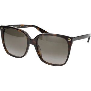 Gucci , Stylish Sunglasses Gg0022S ,Brown female, Sizes: 57 MM