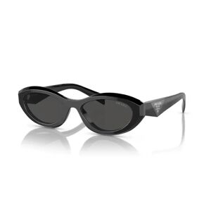 Prada , Elegant Oval Sunglasses ,Black female, Sizes: 55 MM