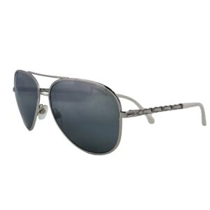 Chanel , Aviator Sunglasses with Chain Detail ,Gray female, Sizes: ONE SIZE