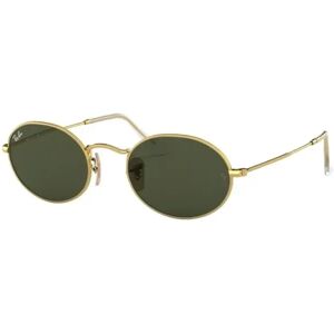 Ray-Ban , Gold Oval Sunglasses Rb3547 Style ,Yellow unisex, Sizes: 51 MM, 54 MM