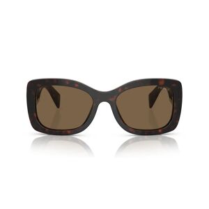 Prada , Prada Oval Tortoiseshell Sunglasses ,Gray unisex, Sizes: 56 MM
