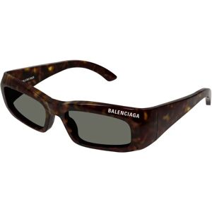 Balenciaga , Bb0266S Havana Green Sunglasses ,Brown unisex, Sizes: 57 MM