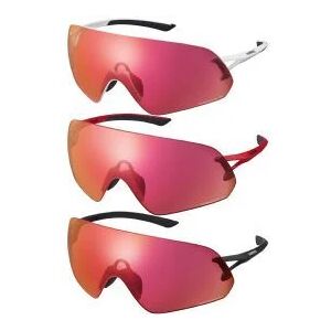 Shimano Aerolite Panoramic Ridescape Road Lens Sunglasses Metallic Red