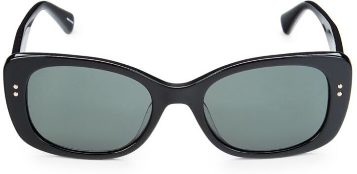 Photos - Sunglasses Kate Spade new york Women's Citiani 53MM Rectangle  - Black - fe 