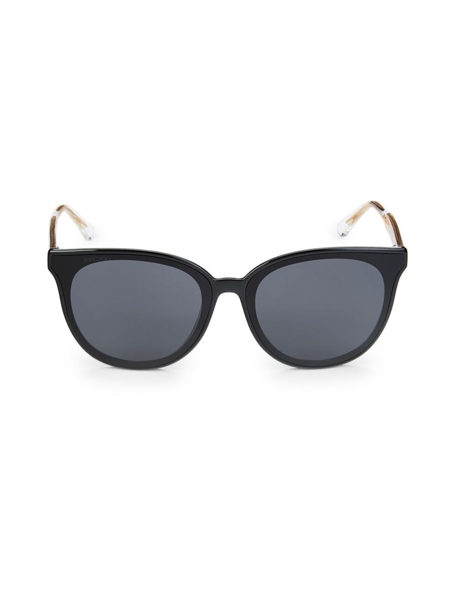 Photos - Sunglasses JIMMY CHOO Women's Jaime 67MM Cat Eye  - Black - female - Size: 