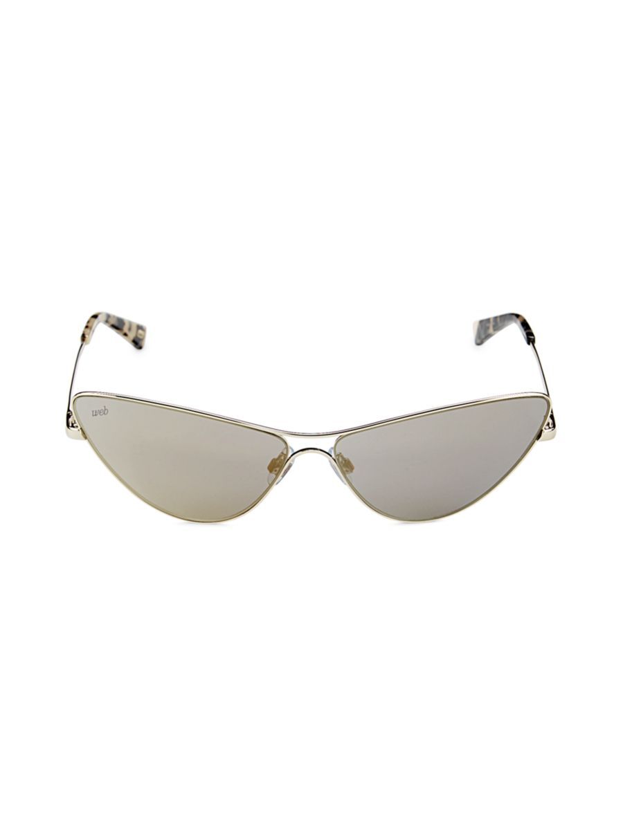Photos - Sunglasses MARCOLIN Women's 65MM Oval  - Grey - female - Size: one-size 040