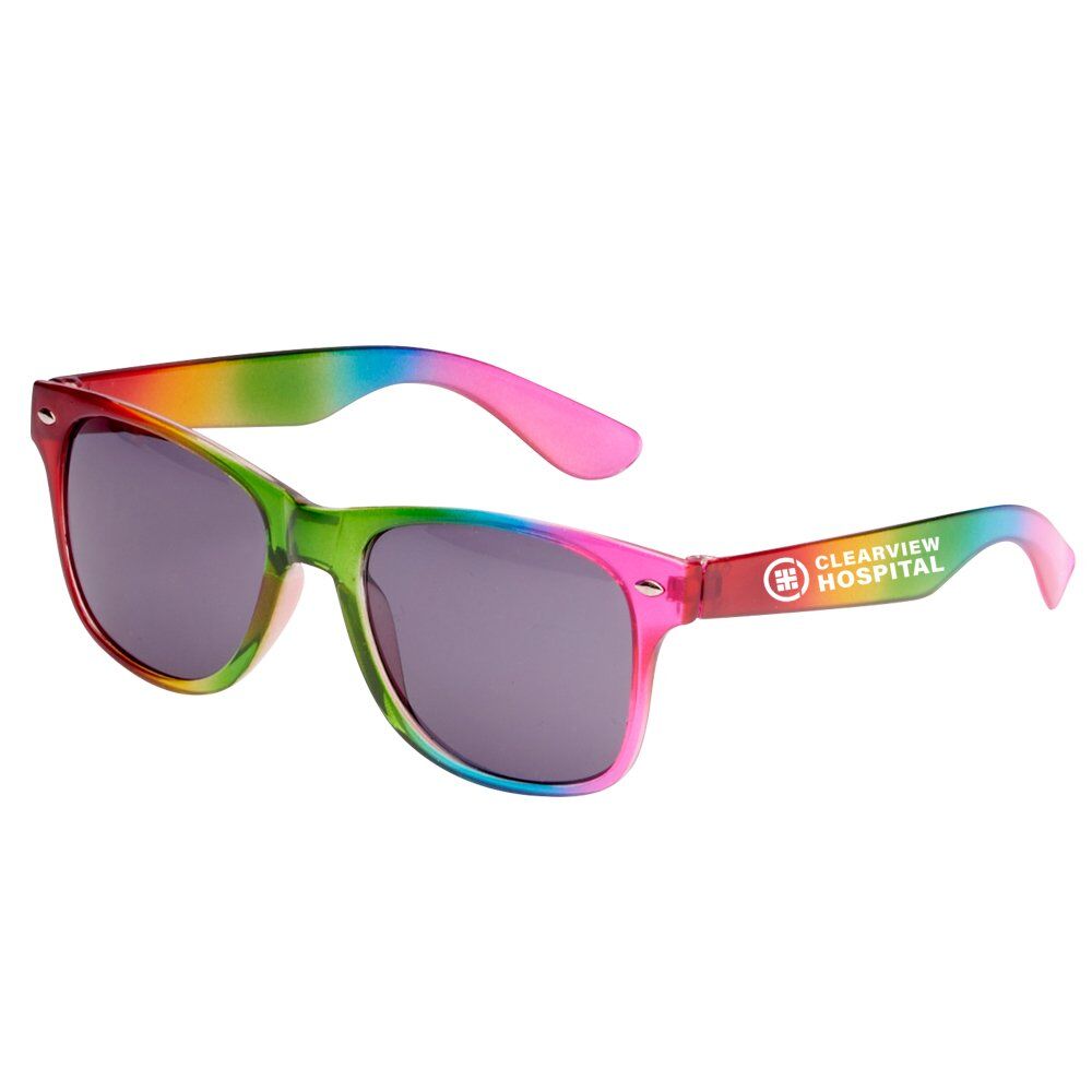 Positive Promotions 100 Rainbow Sunglasses - One-Color Personalization