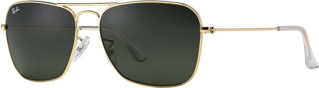 Photos - Sunglasses Ray-Ban Caravan  RB3136 001-5815 - Arista Frame / Crystal Green 