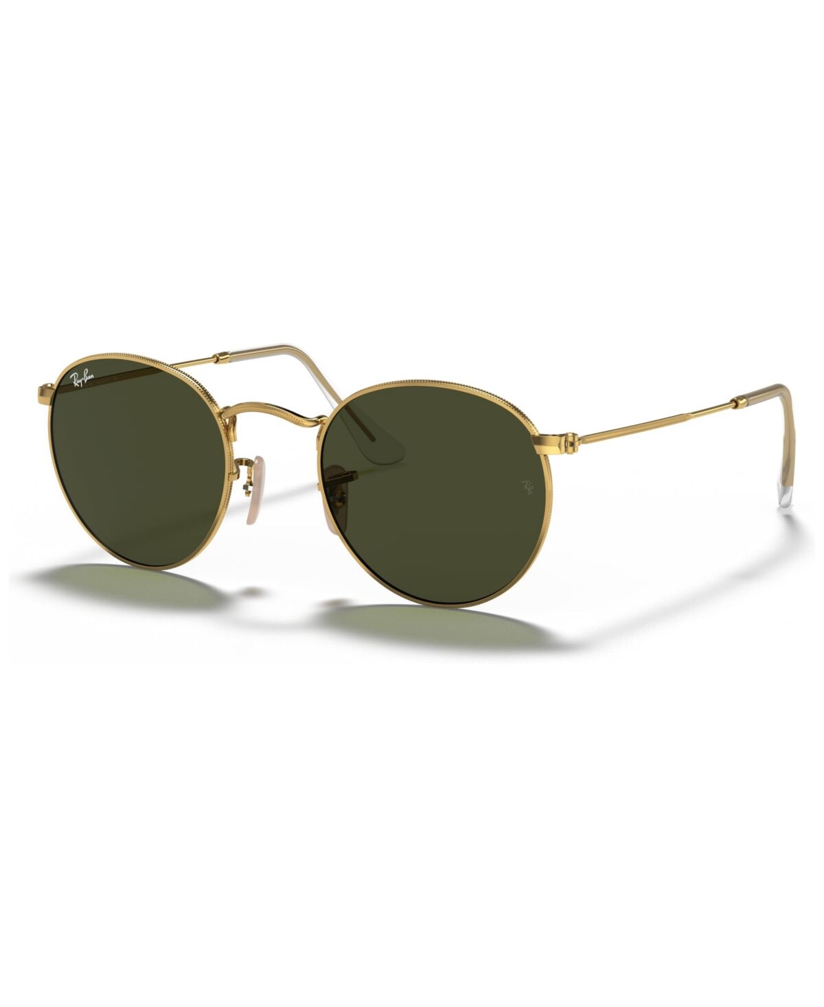 Ray-Ban Unisex Sunglasses, RB3447 Round Metal - GOLD-TONE GREEN