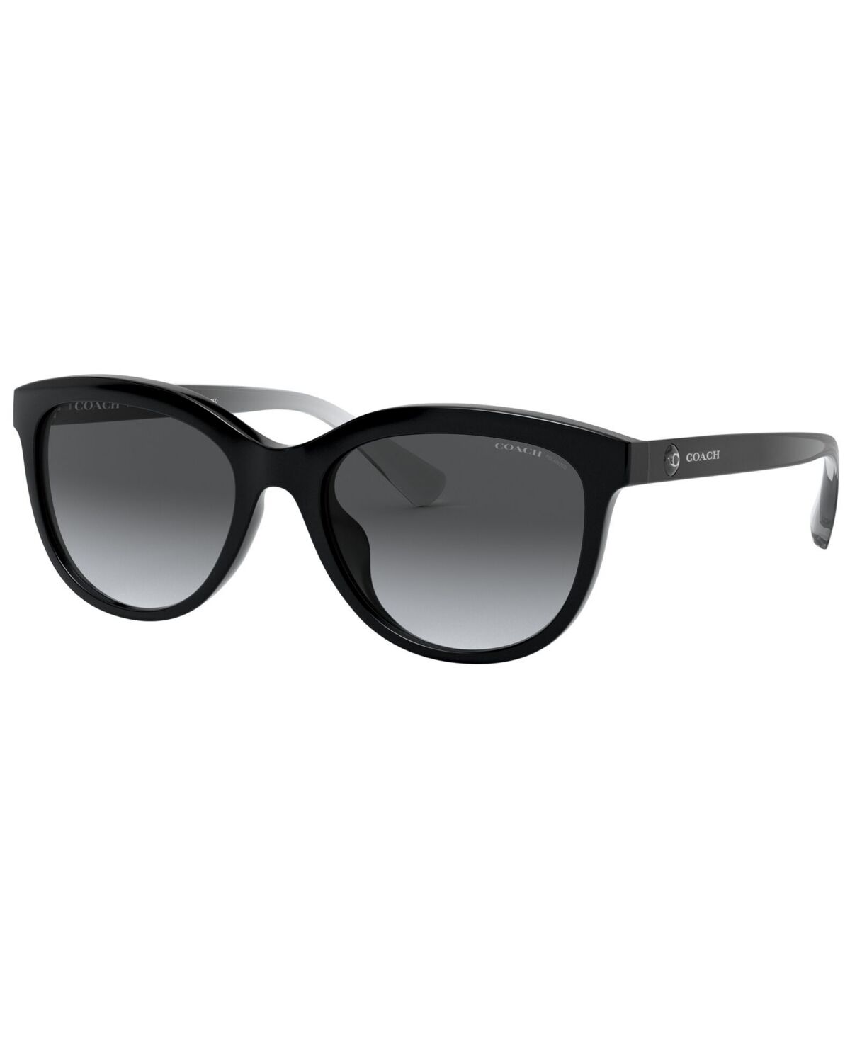 Coach Women's Polarized Sunglasses, HC8285U - Black/Dark Gray Gradient POLAR