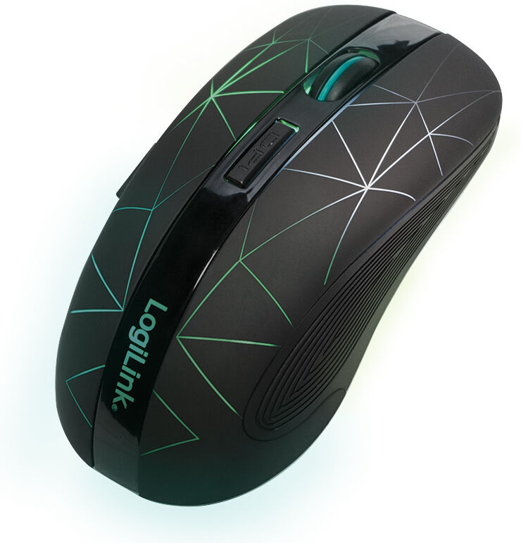 Logilink Mouse Ottico Wireless 2.4GHz 1600dpi Retroilluminato