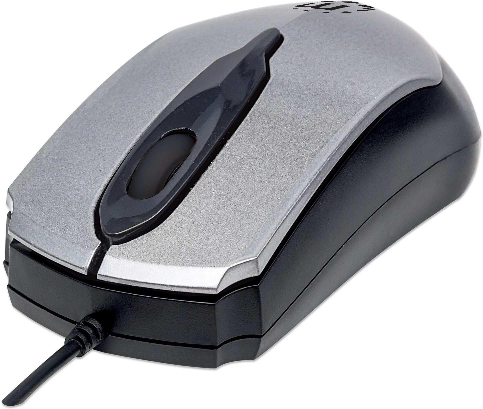 Manhattan Mouse Ottico USB MO2 1000dpi Grigio