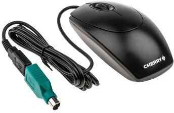 Cherry Mouse Ottico Standard Nero PS/2, USB Cablato , pulsanti 3, M-5450