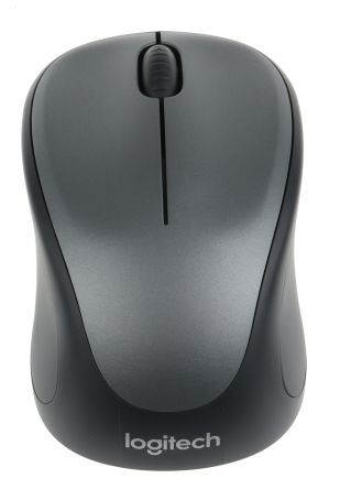 Logitech Mouse Ottico Compatto Grigio USB Wireless , pulsanti 3, 910-002201