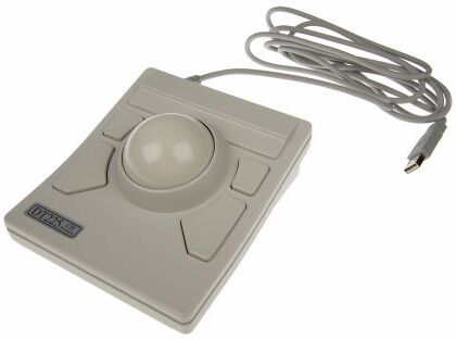 CH Products Trackball Cablato USB 5 pulsanti 57mm, dt2257x20v00-gry