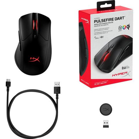 HyperX »Pulsefire Dart Wireless« gaming-muis  - 114.99 - zwart