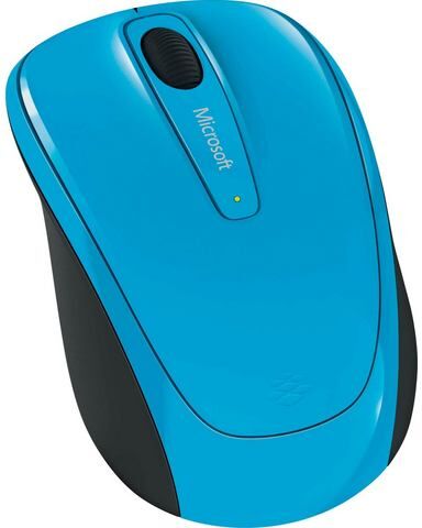 Microsoft »Wireless Mobile Mouse 3500 Cyan Blue« muis  - 25.97 - blauw