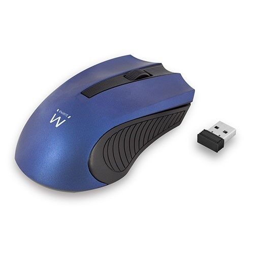 Ewent EW3228 Draadloze Muis USB Nano Ontvanger 1000dpi - Blauw