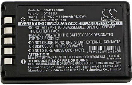 Cameron Sino Dtx800Bl Battery Replacement For Casio Barcode Scanner