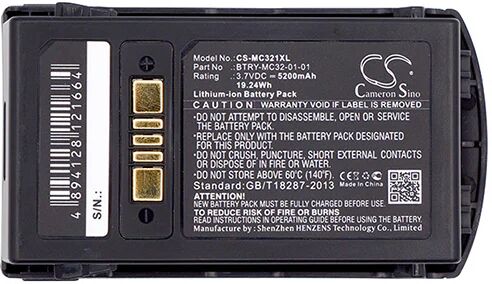 Cameron Sino Mc321Xl Battery Replacement For Motorola Barcode Scanner