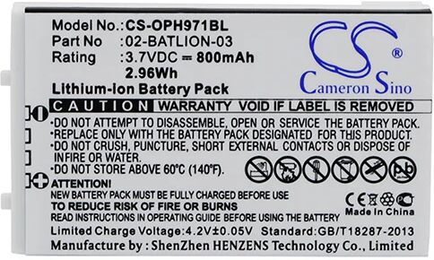 Cameron Sino Oph971Bl Battery Replacement For Opticon Barcode Scanner