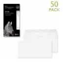 Diversen 120g Premium Business Ice white woven P/S envelopes, DL, 110x220mm, box of 50