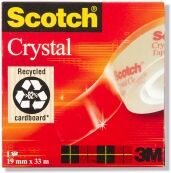 3M Scotch Crystal Clear Tape 19mm x 33m 3M26192