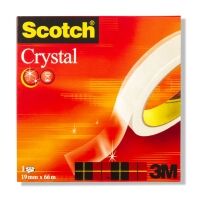 3M Scotch Crystal Clear Tape 19mm x 66m 3M26195