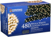 Diversen 480 warm white LED chaser cluster Christmas lights