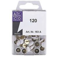 Alco white thumbtacks, pack of 120