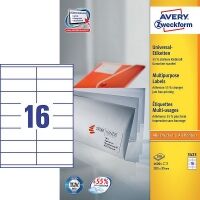 Avery 3423 multi-purpose labels 105 x 35 mm (1600 labels)