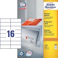 Avery 3484 multi-purpose labels 105 x 37 mm white (1600 labels)