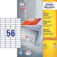 Avery 3668 multi-purpose labels 52.5 x 21.2 mm (5600 labels)