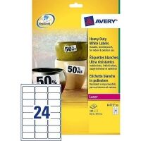 Avery L4773-20 weatherproof labels, 63.5 x 33.9 mm (480 labels)