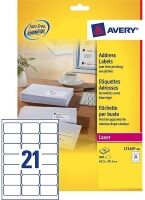 Avery L7160-40 Quick Peel Address Labels 63.5 x 38.1 mm (840 labels)