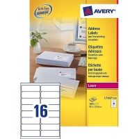 Avery L7162-100 Quick Peel Address Labels 99.1 x 33.9 mm (1600 labels)