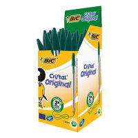 BIC Cristal green ballpoint pen 50-pack