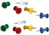 Clipper WS20371 assorted coloured push pins (pack of 20)